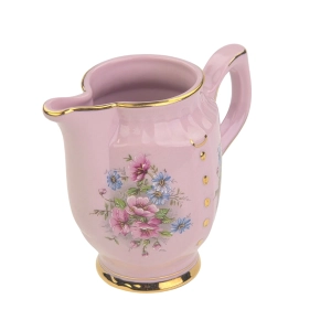 78148 CHODOV GRANIASTY MLECZNIK Z RÓŻOWEJ PORCELANY BUKIETY KWIATÓW (3).jpg