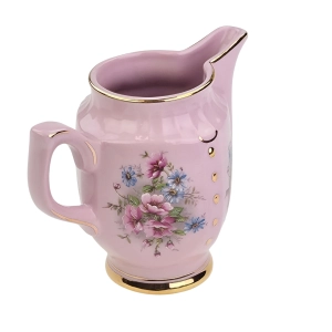 78148 CHODOV GRANIASTY MLECZNIK Z RÓŻOWEJ PORCELANY BUKIETY KWIATÓW (5).jpg