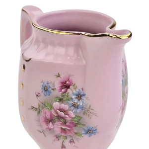 78148 CHODOV GRANIASTY MLECZNIK Z RÓŻOWEJ PORCELANY BUKIETY KWIATÓW (6).jpg