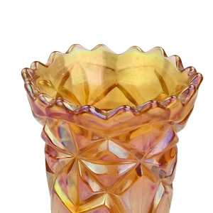 78163 CARNIVAL GLASS IRYZOWANY WAZON HUTA HORTENSJAKROSNO (4).jpg