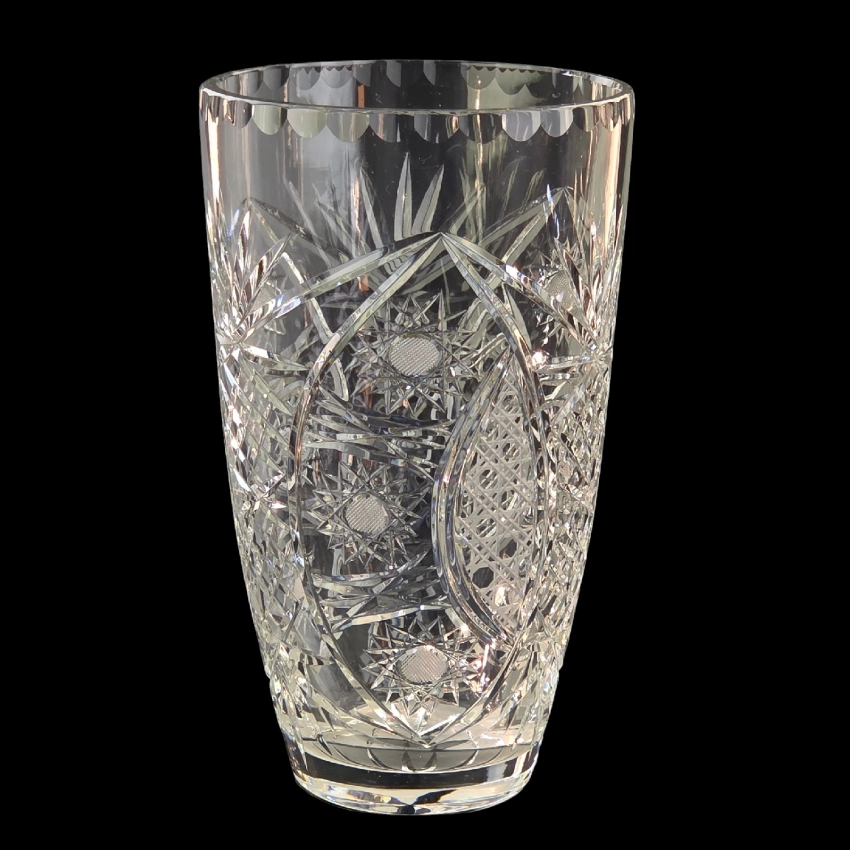 78172 OGROMNY KRYSZTAŁOWY WAZON W GWIAZDY I PALMETY PONAD 30 CM (1).jpg