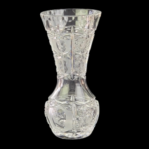 78173 BARDZO ŁADNY KRYSZTAŁOWY WAZON W GWIAZDY I WKLĘSŁE OLIWKI PONAD 20 CM (15).jpg