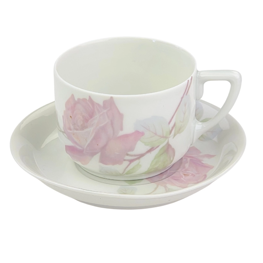 78188 ROSENTHAL ISOLDE RÓŻOWA RÓŻA FILIŻANKA ZE SPODKIEM (1).jpg
