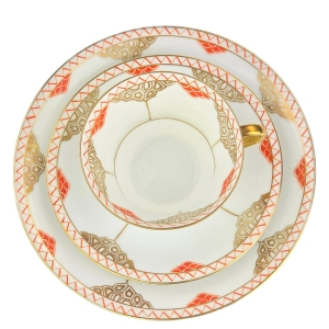 78191 EDELSTEIN BEATE GRANIASTA POMARAŃCZOWO-ZŁOTA ŚNIADANIÓWKA ART-DECO (3).jpg