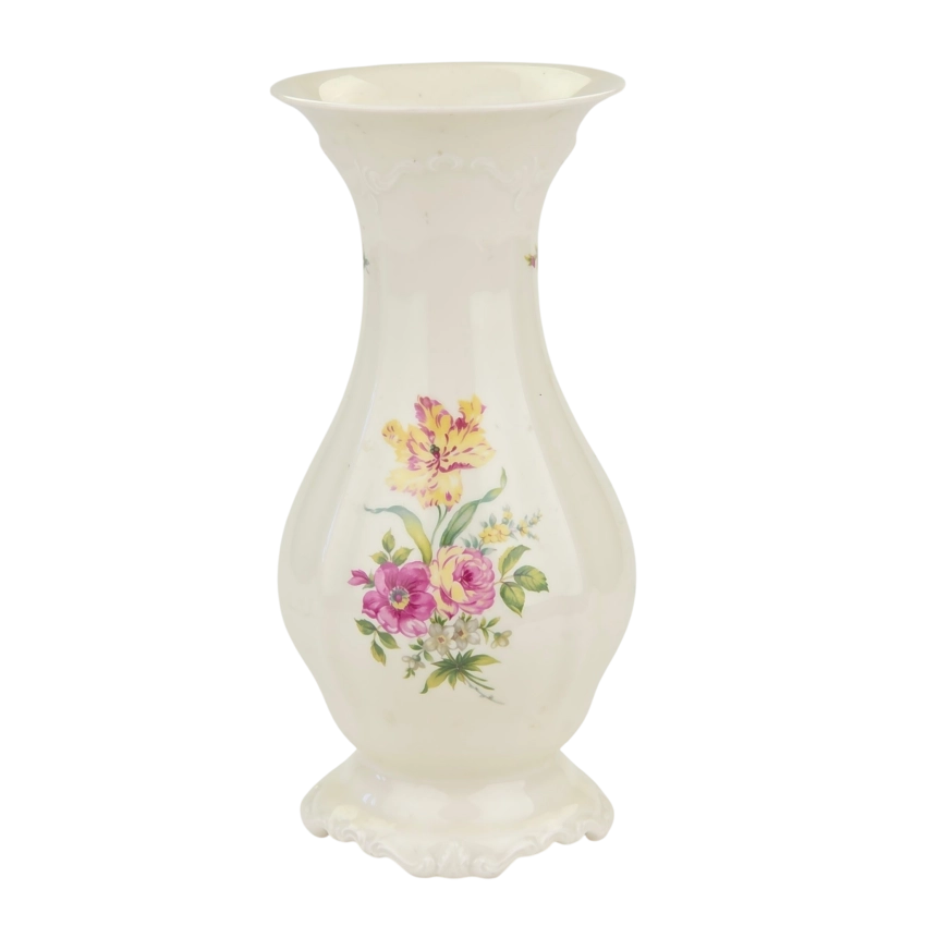 78196 ROSENTHAL POMPADOUR KOŚĆ SŁONIOWA KOLOROWE KWIATY I RELIEFY WAZON (1).png