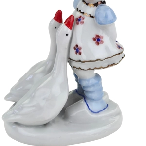 78306 BYTOM DIKOLENKO FIGURA DZIEWCZYNKI Z GĄSKAMI BARWNA RZADSZA (7).jpg