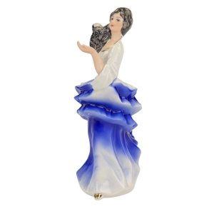 78311 JEZELA FIGURA DZIEWCZYNY W DŁUGIEJ SUKNI Z ROZWIANYM WŁOSEM RZADKOŚĆ (2).jpg