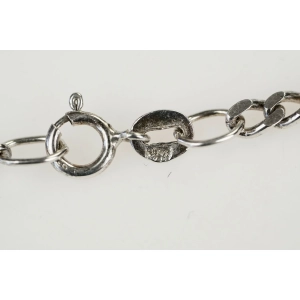78355 SREBRO PRÓBA 925 WAGA 13,6 G ŁAŃCUSZEK TYPU FIGARO PŁASKI DŁ. 60 CM (2).jpg