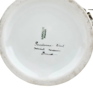 78359 LIMOGES RĘCZNIE MALOWANY WAZON DZBAN Z UCHEM Z PTAKIEM (15).jpg