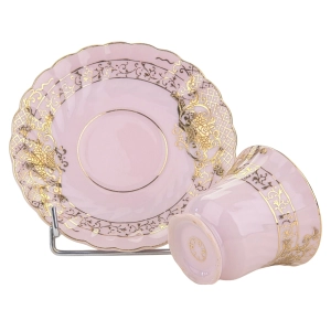 78363 ŚLICZNA MOKKA ZE SPODKIEM Z RÓŻOWEJ PORCELANY GOLDRELIEFY (6).jpg