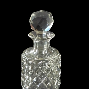 78372 KRYSZTAŁOWA FLASZKA KARAFINKA NA PERFUMY BUTELKA Z KORKIEM (3).jpg