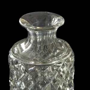 78372 KRYSZTAŁOWA FLASZKA KARAFINKA NA PERFUMY BUTELKA Z KORKIEM (5).jpg