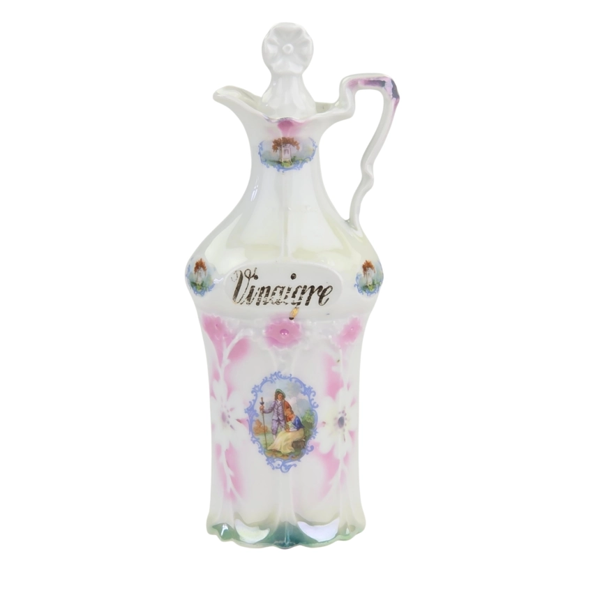 78404 ŚLICZNA PORCELANOWA KARAFKA OPALIZOWANA NA OCET (1).jpg