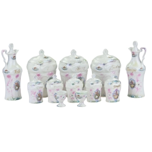 78404 ŚLICZNA PORCELANOWA KARAFKA OPALIZOWANA NA OCET (9).jpg