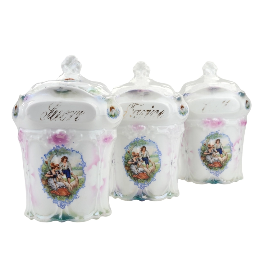 78405 KOMPLET ŚLICZNYCH PORCELANOWYCH POJEMNIKÓW MĄKA CUKIER KAWA (1).jpg