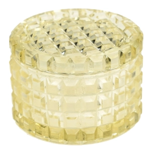 BOHEMIA CYTRYNOWE PUZDERKO ART-DECO