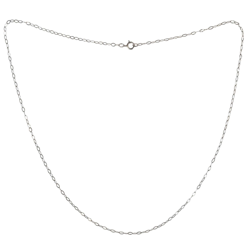 78430 DELIKATNY ŁAŃCUSZEK SREBRNY O SPLOCIE ANKIER PRÓBA 925 WAGA 0,9 G DŁ. 46 CM (1).jpg