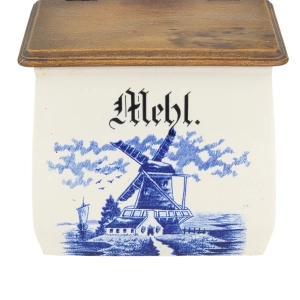 78486 WIATRAKI STARY CERAMICZNY POJEMNIK KUCHENNY NA MĄKĘ DO ZAWIESZENIA (5).jpg