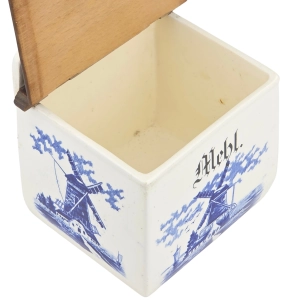 78486 WIATRAKI STARY CERAMICZNY POJEMNIK KUCHENNY NA MĄKĘ DO ZAWIESZENIA (8).jpg