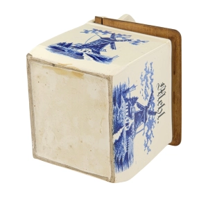 78486 WIATRAKI STARY CERAMICZNY POJEMNIK KUCHENNY NA MĄKĘ DO ZAWIESZENIA (9).jpg