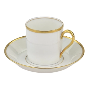 78489 ROSENTHAL FILIŻANKA MOKKA ZE SPODKIEM BIEL I ZŁOCENIA (1).jpg