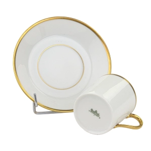 78489 ROSENTHAL FILIŻANKA MOKKA ZE SPODKIEM BIEL I ZŁOCENIA (7).jpg