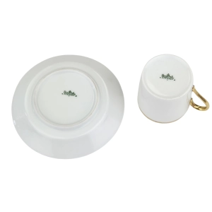 78489 ROSENTHAL FILIŻANKA MOKKA ZE SPODKIEM BIEL I ZŁOCENIA (10).jpg