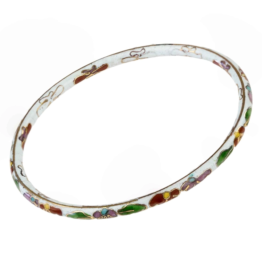 78456 CHINKA PIĘKNA BRANSOLETA EMALIA KOMÓRKOWA CLOISONNE KOLOROWE KWIATY II (1).jpg