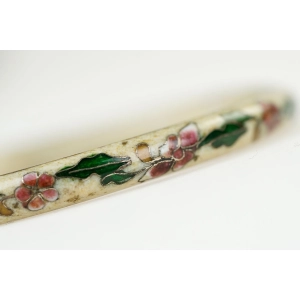 78457 CHINKA PIĘKNA BRANSOLETA EMALIA KOMÓRKOWA CLOISONNE KOLOROWE KWIATY III (3).jpg