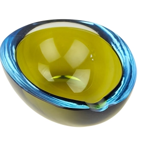 78532 MURANO SZKŁO SOMMERSO DWUBARWNA POPIELNICZKA W KSZTAŁCIE JAJKA (1).jpg