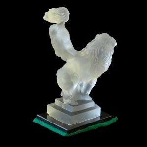 78536 AKT FIGURA DZIEWCZYNA Z LWEM H. HOFFMANN POSTUMENT ŚWIECI W UV (5).jpg