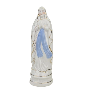 SCHATZLAR MATKA BOSKA Z LOURDES PORCELANOWA FIGURA RĘCZNIE MALOWANA