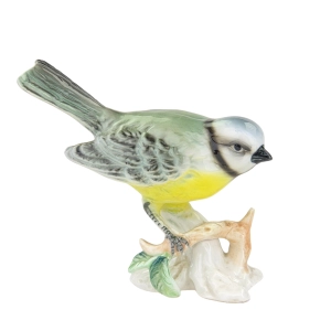 ENESCO FIGURKA PTASZKA RĘCZNIE MALOWANA MODRASZKA