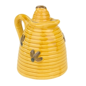 78696 ŚLICZNY CERAMICZNY DZBANUSZEK KARAFKA FLASZECZKA NA MIÓD Z PSZCZÓŁKAMI (3).jpg