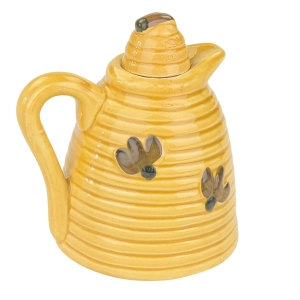 78696 ŚLICZNY CERAMICZNY DZBANUSZEK KARAFKA FLASZECZKA NA MIÓD Z PSZCZÓŁKAMI (4).jpg