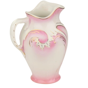78697 BOCH ŚLICZNY CERAMICZNY DZBAN Z ZESTAWU UMYWALNIANY W RÓŻU (4).jpg