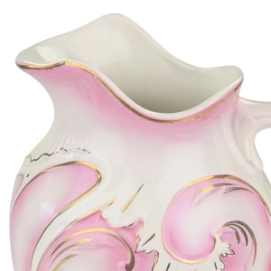 78697 BOCH ŚLICZNY CERAMICZNY DZBAN Z ZESTAWU UMYWALNIANY W RÓŻU (5).jpg