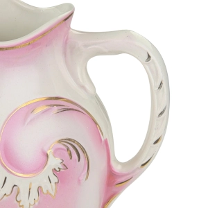 78697 BOCH ŚLICZNY CERAMICZNY DZBAN Z ZESTAWU UMYWALNIANY W RÓŻU (6).jpg
