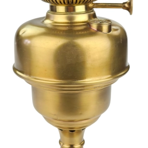 78698 BELGIA MOSIĘŻNA LAMPA NAFTOWA Z KOMINKIEM SYGNOWANA (8).jpg