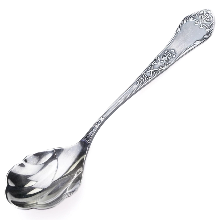 48327 HEFRA WZÓR ROMAŃSKI ŁYŻECZKA DO CUKRU PLATERWANA SREBREM (1).jpg