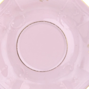 78741 BOHEMIA FILIŻANKA ZE SPODKIEM Z RÓŻOWEJ PORCELANY CUDEŃKO Z RELIEFAMI (11).jpg