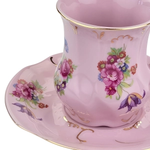 78742 LEANDER ADRIANA FILIŻANKA ZE SPODKIEM RÓŻOWA PORCELANA KOLOROWE KWIATY (4).jpg