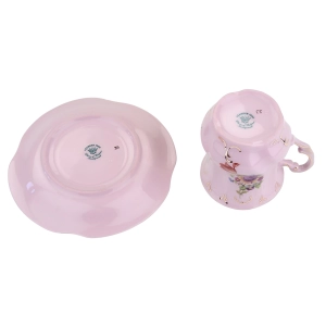 78742 LEANDER ADRIANA FILIŻANKA ZE SPODKIEM RÓŻOWA PORCELANA KOLOROWE KWIATY (11).jpg