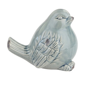 78820 ŚLICZNA CERAMICZNA SPORA FIGURKA PTASZKA W SZARYM KOLORZE (3).jpg