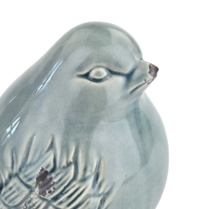 78820 ŚLICZNA CERAMICZNA SPORA FIGURKA PTASZKA W SZARYM KOLORZE (5).jpg