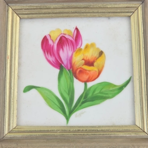78823 VON SCHIERHOLZ PLAUE TULIPANY RĘCZNIE MALOWANY PORCELANOWY OBRAZEK (2).jpg