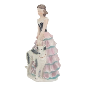 78831 GOEBEL ŚLICZNA FIGURA DAMY Z CHARTEM ROSYJSKIM #FF 275 Z 1959 ROKU (2).jpg