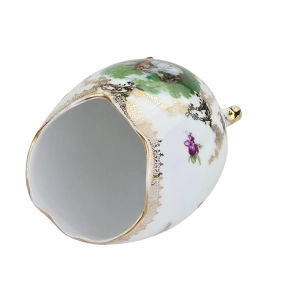 78835 PORCELANOWE JAJKO NA NÓŻKACH WAZON POJEMNIK ZE SCENKĄ TYPU FRAGONARD (5).jpg