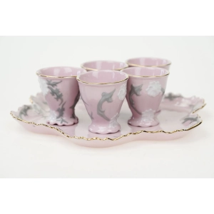 62385 CHODOV RENATA TACA I 5 KIELISZKÓW DO SERWOWANIA JAJ RÓŻOWA PORCELANA (2).jpg
