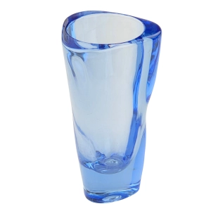 78856 HEŘMANOVA HUŤ F. VIZNER BŁĘKITNY TRÓJKĄTNY DESIGNERSKI WAZON (2).png